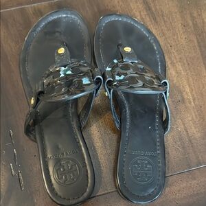 Tory Burch Black and Blue Women's Sandals